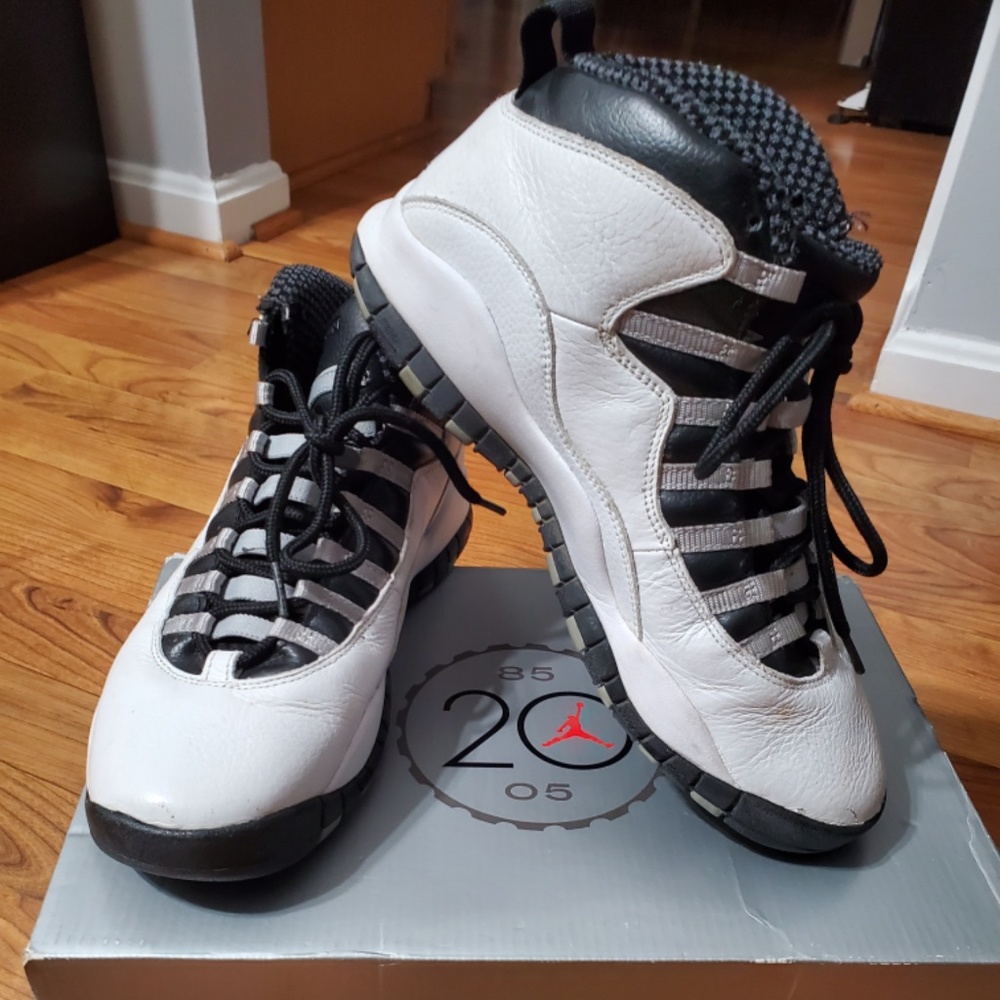 Men's Air Jordan 10 RETRO (White/Black)